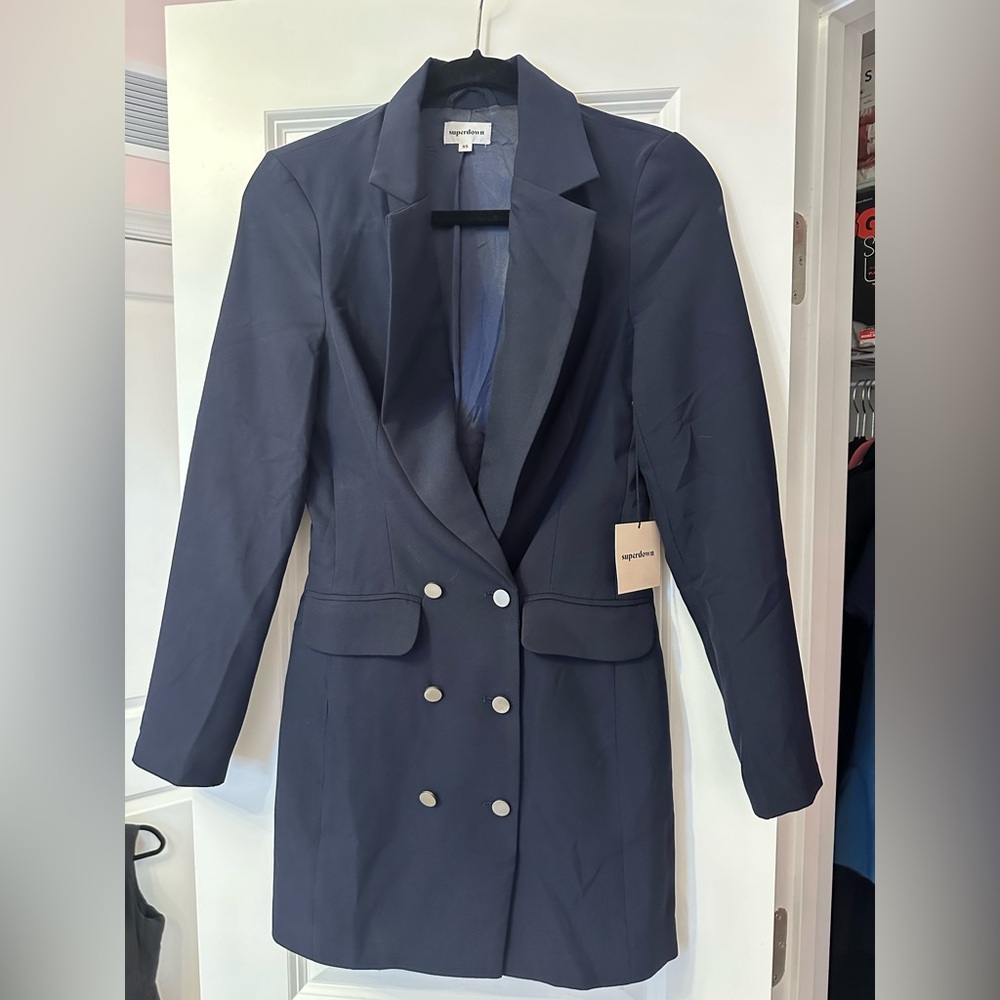 Women's Navy Blazer Dress